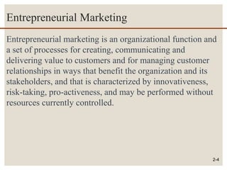 Fundamentals of Entrepreneurship: Marketing Mantra | PPT