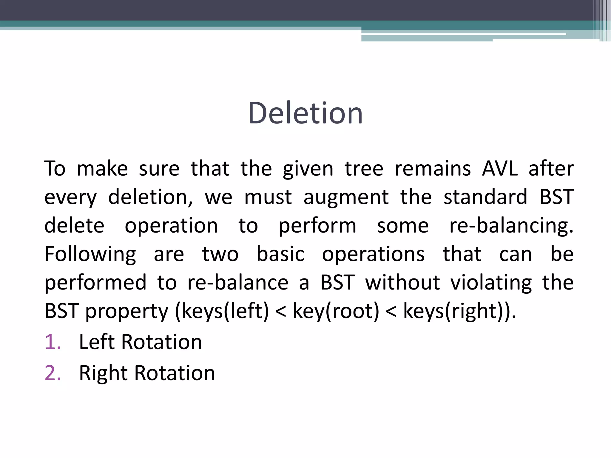 AVL Tree Data Structure | PPTX