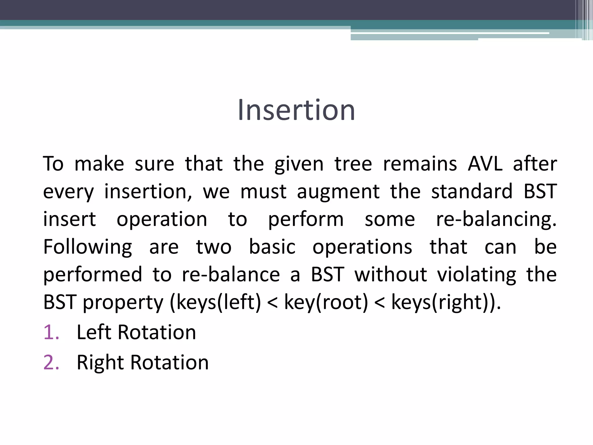 AVL Tree Data Structure | PPTX