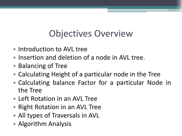 AVL Tree Data Structure | PPTX
