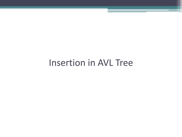 AVL Tree Data Structure | PPTX