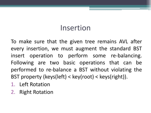 AVL Tree Data Structure | PPTX