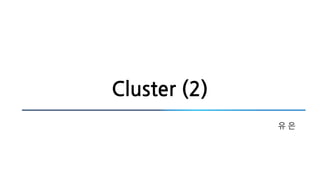 Cluster (2)
유 은
 