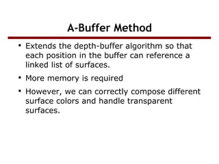 visible surface detection | PPT