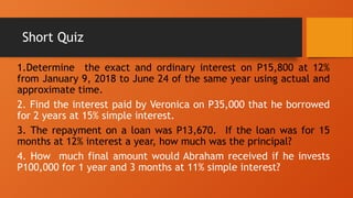 Simple Mathamatic Formulas WEEK 15 MODULE 7 MATHEMATICS OF FINANCE.pptx