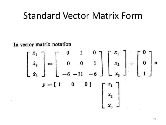 week 15 state space rep may 25 2016 final vector standard form