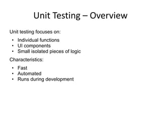 Week 15 Unit Testing & Application Deployment.pdf