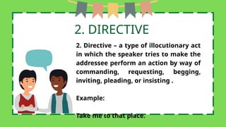 Directive Language Examples WEEK 16-17 TYPES OF SPEECHES ACTIVITY.pptx