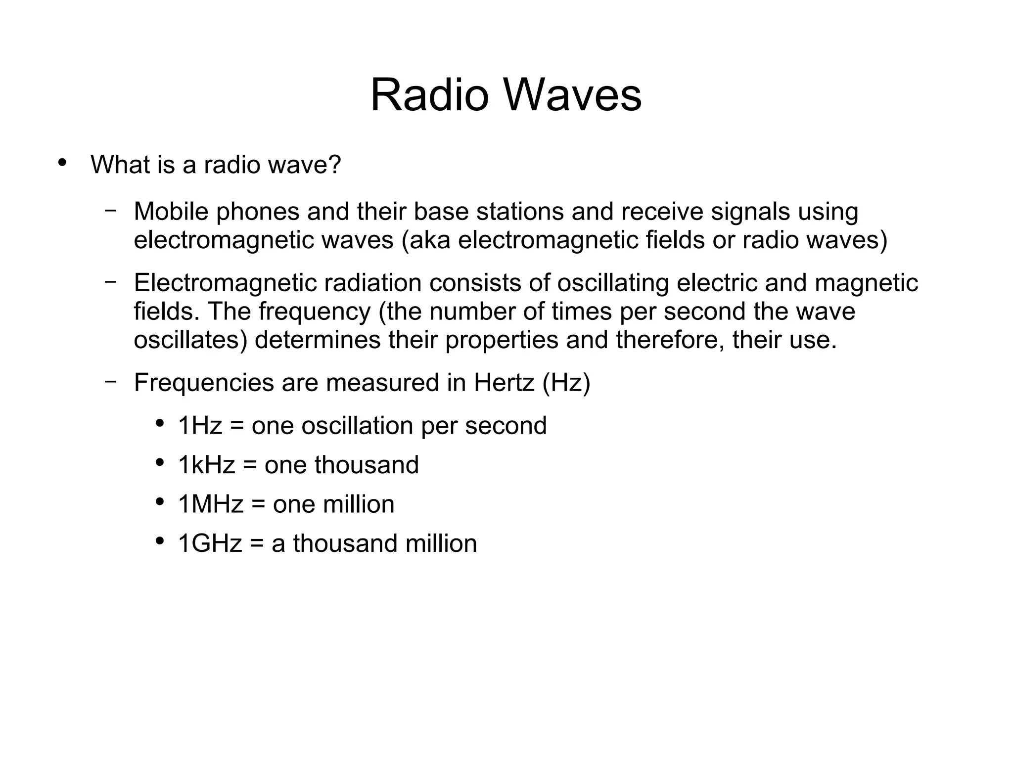 Radio Communication and the Mobile Phone | PPT