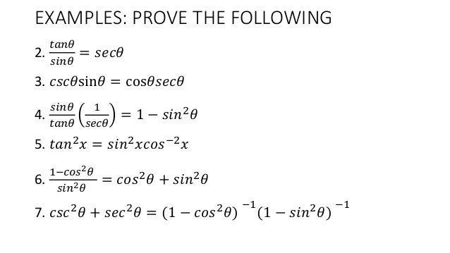 Trigonometry Trigonometric Identities