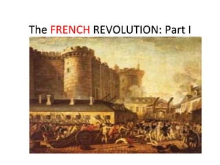 The FRENCH REVOLUTION: Part I
.
 