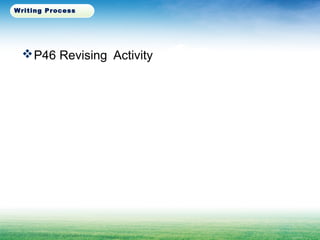 P46 Revising Activity
Writing Process
 