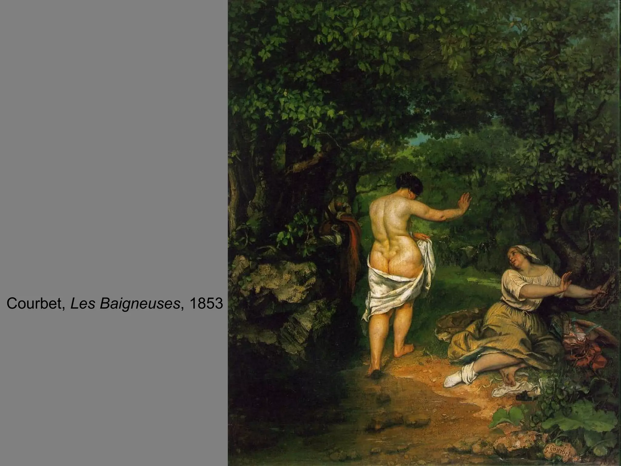 Courbet,  Les Baigneuses , 1853 