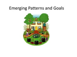 Emerging Patterns and Goals
 