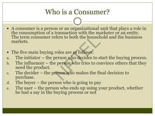 Consumer Behaviour Week 1 Lecture - NPTEL | PDF