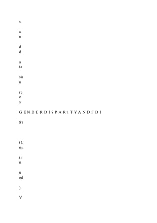 s
a
n
d
d
a
ta
so
u
rc
e
s
G E N D E R D I S P A R I T Y A N D F D I
87
(C
on
ti
n
u
ed
)
V
 