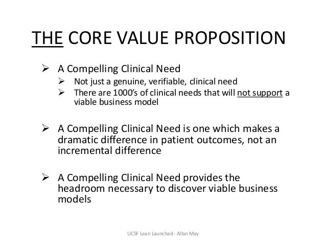 what is a core value proposition