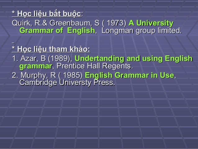 A University English Grammar R Quirk S Greenbaum Longmans Pdf