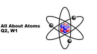 All About Atoms
Q2, W1
 