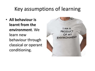 Week1 Learning Approach and Classical Conditioning | PPTX