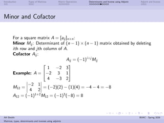 Linear Algebra first lecture - Introduction to matrices, types and ...