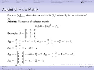 Linear Algebra first lecture - Introduction to matrices, types and ...