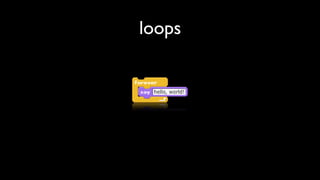 loops
 