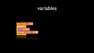 variables
 