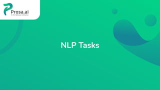 NLP Tasks
 