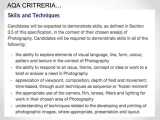 AQA CRITRERIA…
 