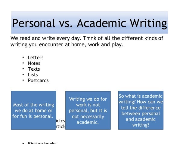 Professional writing vs academic writing