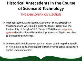 Science and Technology of the ancient civilizations | PDF