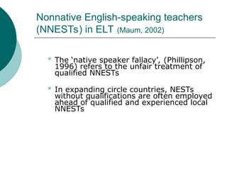 English as internationla language in education | PPT