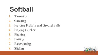 Technical and
Tactical Skills in
Playing Sports
 