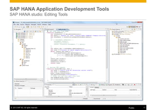 Week 1 unit 1to5 sap hana native application basics | PDF
