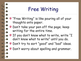 Week 1 writing process(prewrite) - Part 1.ppt