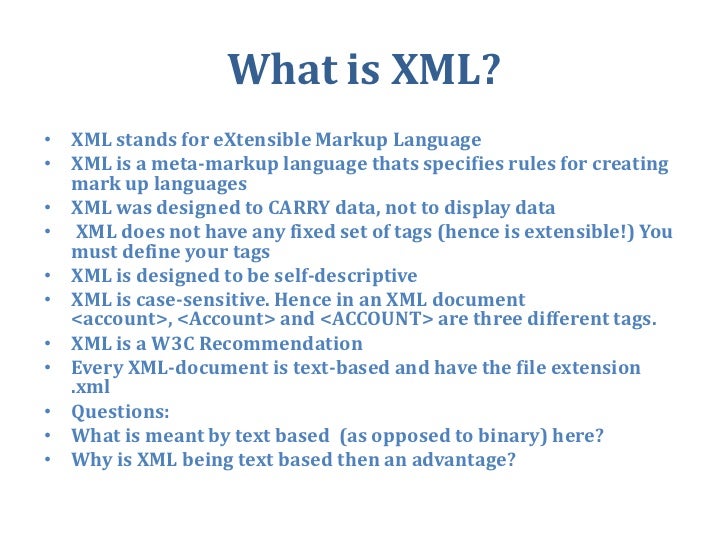 Week1 xml