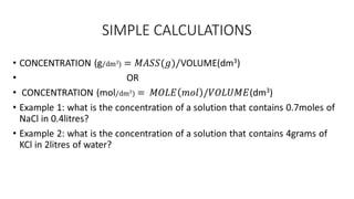 SIMPLE CALCULATIONS
•
 