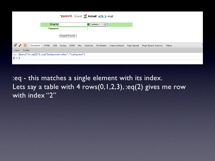 jQuery filters Part 1