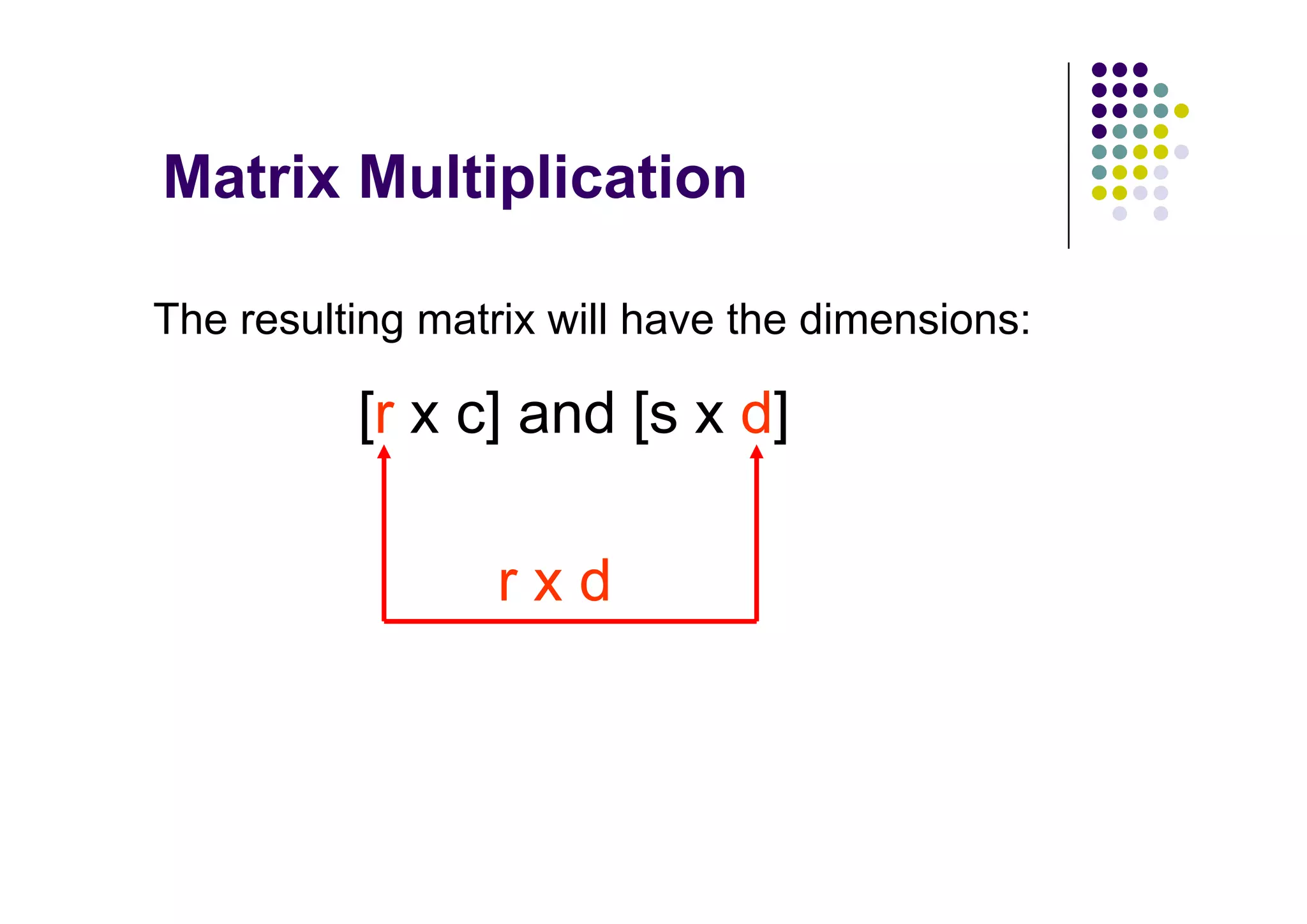 The resulting matrix will have the dimensions:
 