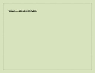 THANKS……. FOR YOUR ANSWERS.
 