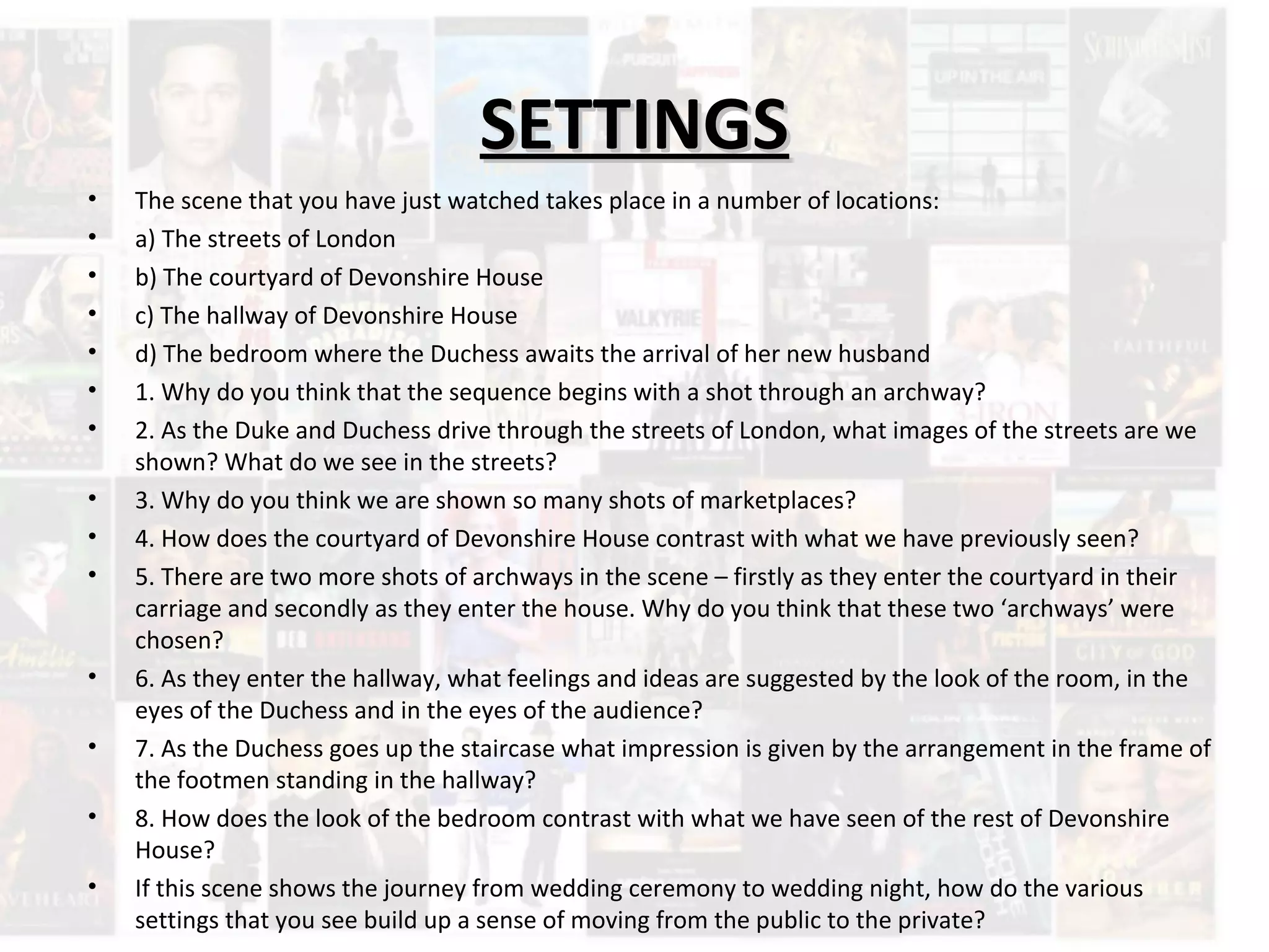 Micro Features Intro: Mise-en-scene | PPT