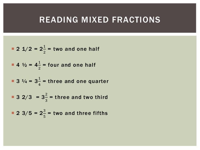 What Is 23/4 As A Mixed Number Week 2.1 fractions dilek ozalp_5.31.2013
