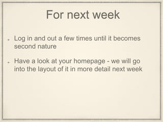 Remember!
www.is40480computerclasses.wordpress.com
Blog post this week will have a short video
taking you through the process again
 