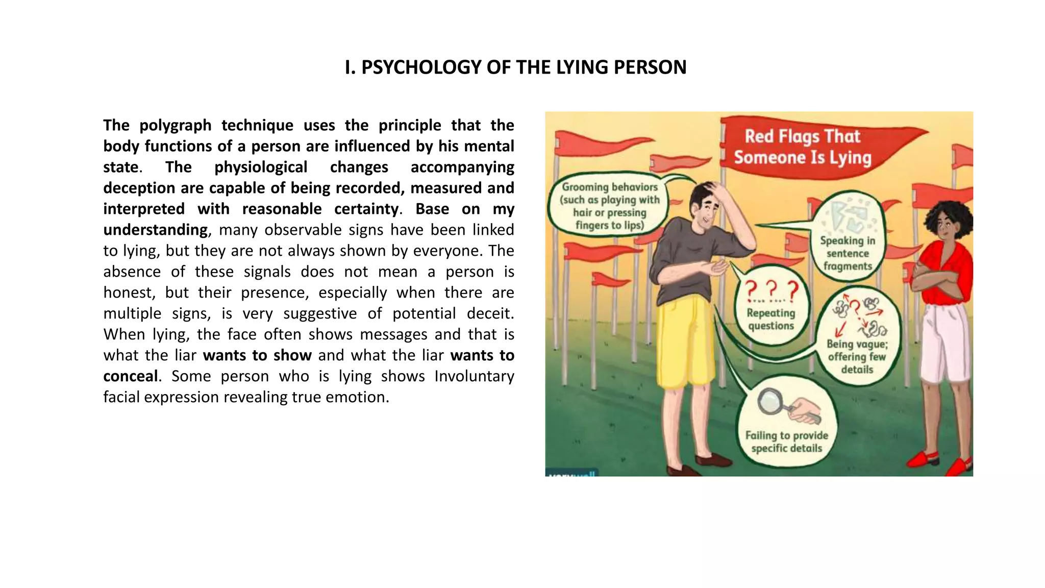 psychology of polygraph exaination | PPTX