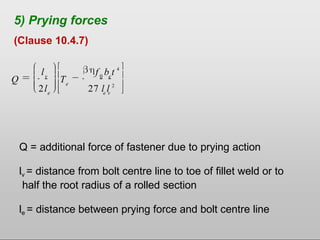 Fastener Prying Example Comprehensive Design and Strength Analysis of Fillet Welds and Ordinary ...