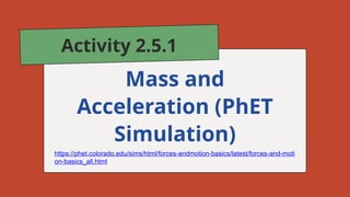 Understanding the Relationship Between Force, Mass, and Acceleration in ...