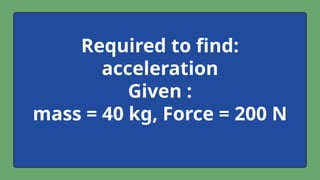 Understanding the Relationship Between Force, Mass, and Acceleration in ...