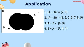 Week 2-3 - Complementary and Difference of Sets.pptx | Education