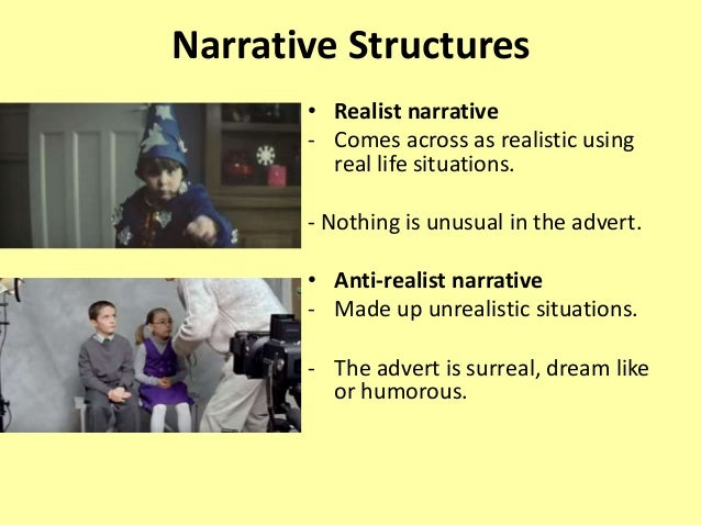 Week 2 advertising narrative styles